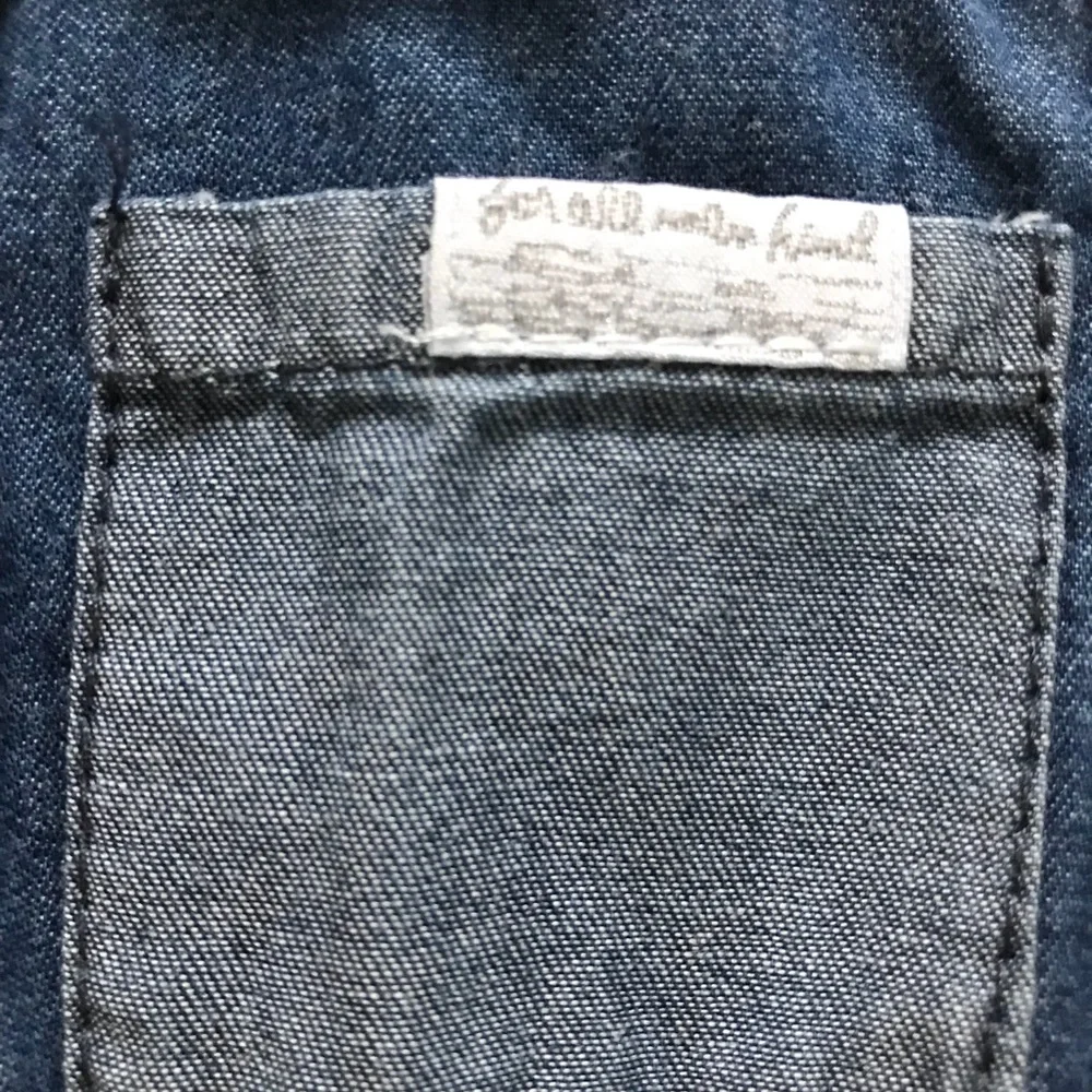 NWT 7FAM infant denim romper